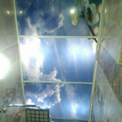 اجرای سقف کاذب آسمان مجازی _سقف سرویس بهداشتی